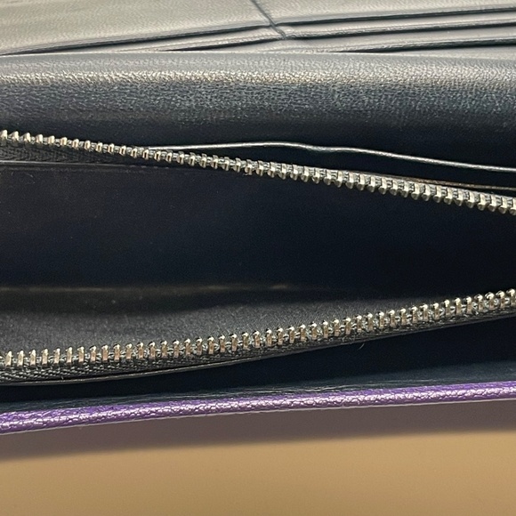 Loewe Purple Bifold Continental Wallet w/ Anagram - Preowned - Picture 13 of 15
